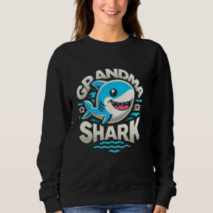 Sudadera Abuela Tiburón Divertido Tiburón Familia Combinada