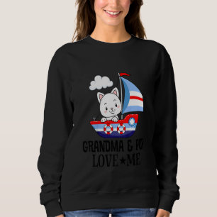 Sudadera Abuela y abuelo de los niños me aman nieto barco d