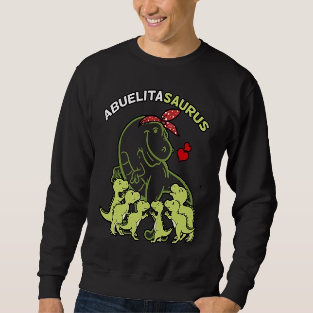 Sudadera Abuelitasaurus Abuelita 6 Kids Dinosaur Mother's D (Anverso)