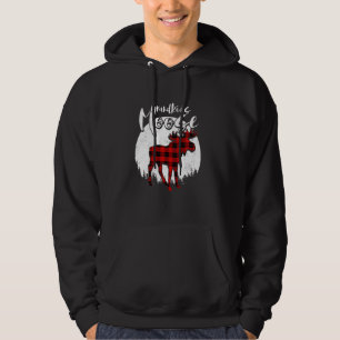 Sudadera Abuelitos Moose Red Plaid Buffalo Familia Matanza