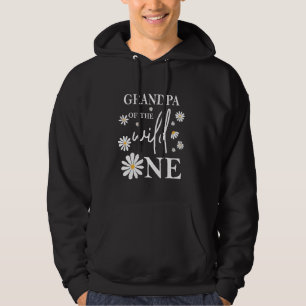 Sudadera Abuelo 1 cumpleaños salvaje 1 Fiesta de flores de 
