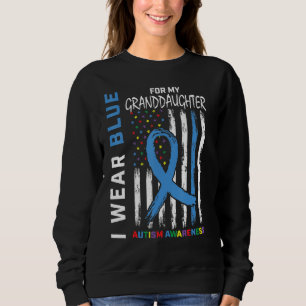 Sudadera Abuelo Abuela Abuela Azul Abuela Autismo Aviso