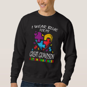 Sudadera Abuelo Azul Abuela Para Mi Autismo Abuelo