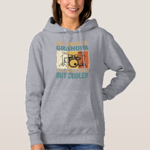 Sudadera Abuelo Baterista Como un Abuelo Normal Pero Más Gu