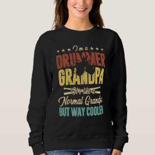 Sudadera Abuelo baterista es como un abuelo normal solament