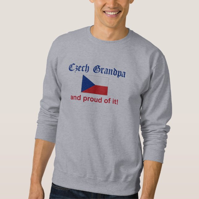 Sudadera Abuelo checo orgulloso (Anverso)