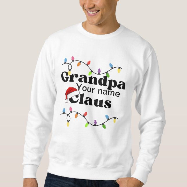 Sudadera Abuelo Claus de camiseta personalizada (Anverso)
