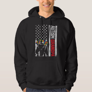 Sudadera Abuelo de bandera estadounidense recibe apoyo de a