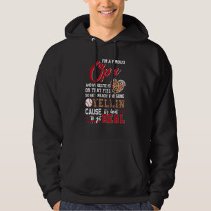 Sudadera Abuelo de béisbol orgulloso de la familia de béisb