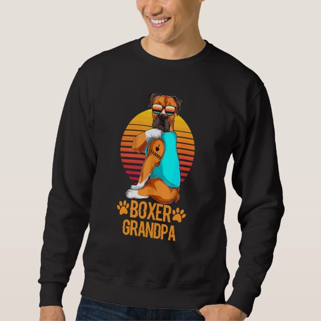 Sudadera Abuelo de Boxer de Guay de época con gafas de sol  (Anverso)