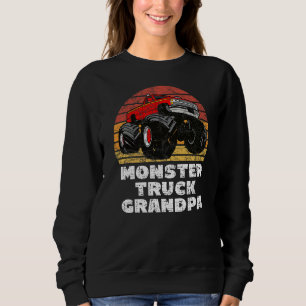 Sudadera Abuelo de camión de monstruo para retro del día de
