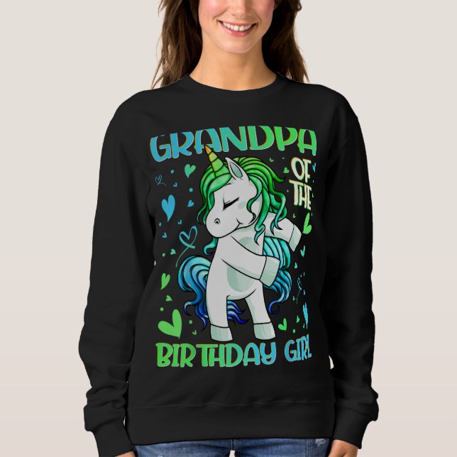 Sudadera Abuelo de Chica de cumpleaños fallando en Gran Uni (Anverso)