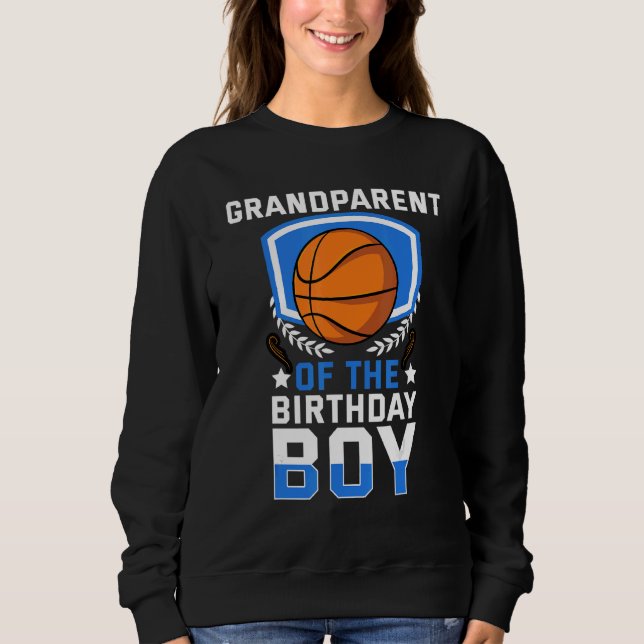 Sudadera Abuelo De La Familia De Baloncesto De Nacimiento (Anverso)