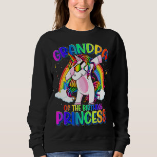 Sudadera Abuelo De La Princesa Nacida Dabbing Unicorn R