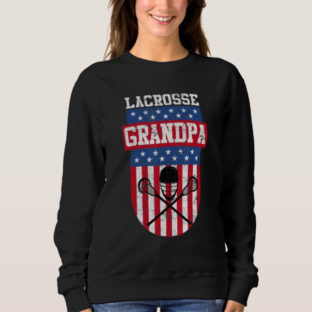 Sudadera Abuelo de Lacrosse Mens (Anverso)