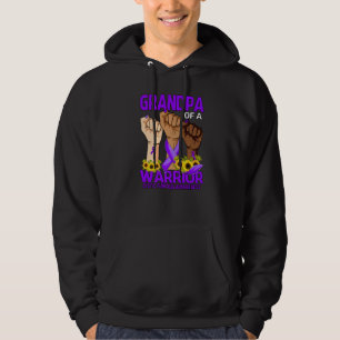 Sudadera Abuelo De Mano De Un Guerrero Awarenes De Fibrosis