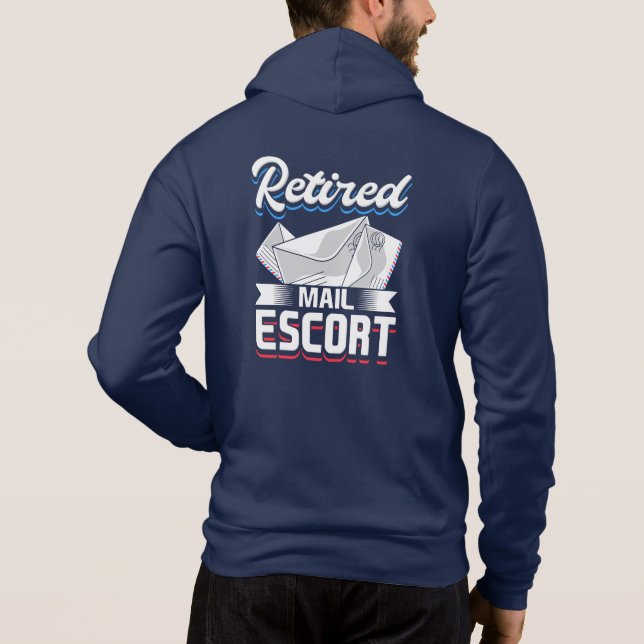 Sudadera Abuelo de retiro de trabajador postal de Mailman r (Reverso)
