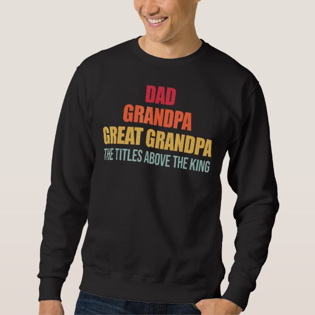Sudadera Abuelo del abuelo de papá (Anverso)
