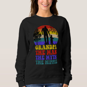 Sudadera Abuelo El Hombre El Mito El Hippie Y La Leyenda