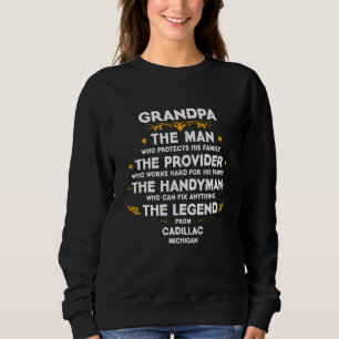 Sudadera Abuelo familia Cita Ciudad Estados Unidos Cadillac