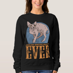 Sudadera Abuelo gato Sphynx dueño de gato sin pelo Sphynx