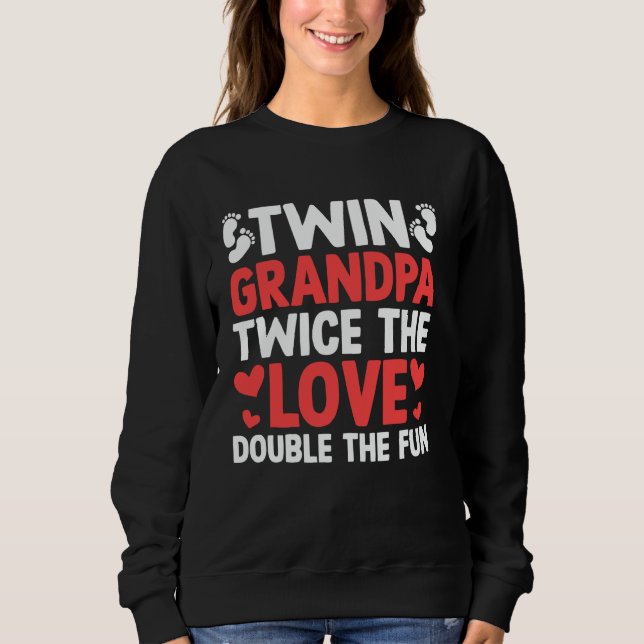 Sudadera Abuelo Gemelo Doble el Amor Doble la Diversión Gem (Anverso)