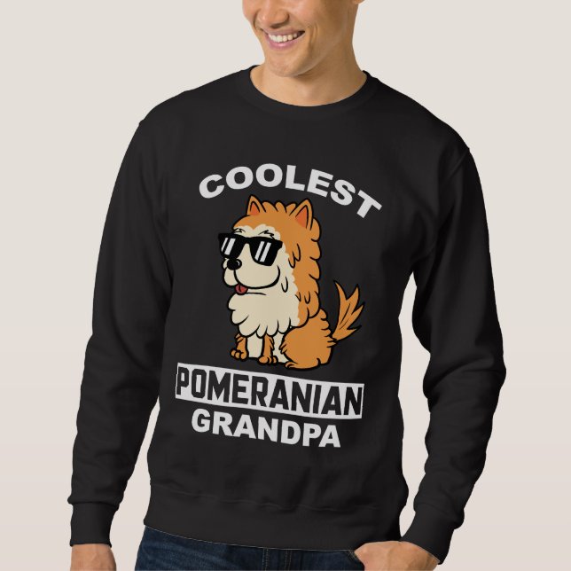 Sudadera Abuelo más frío de Pomerania (Anverso)
