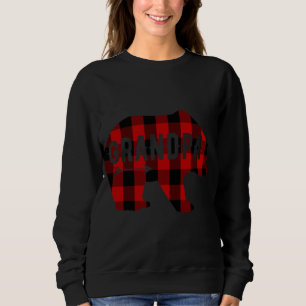Sudadera Abuelo Negro y Búfalo Rojo Atrapado Abuelo