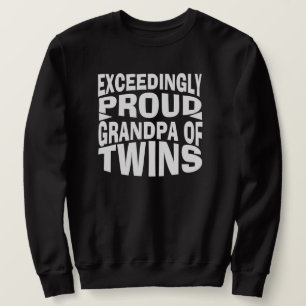 Sudadera abuelo orgulloso de gemelos