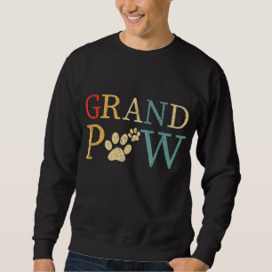 Sudadera Abuelo Perro Gracioso Mejor amante del perro paw P