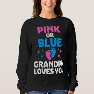 Sudadera Abuelo Rosa O Azul Te Ama Género Revelar Bebé