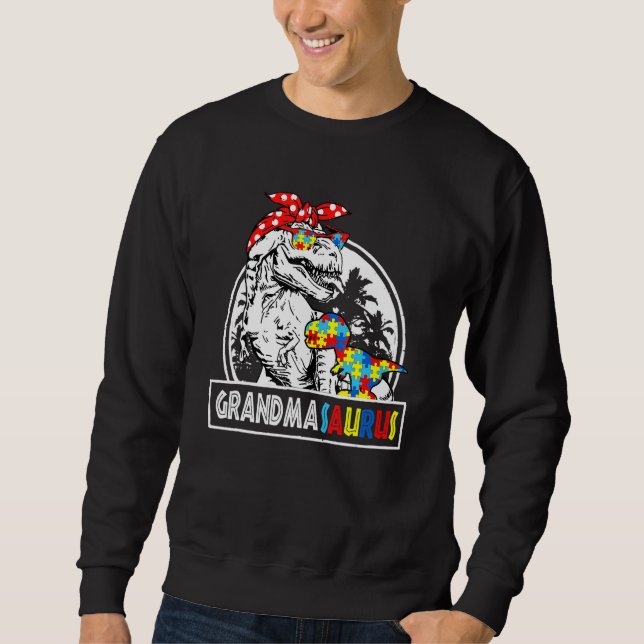 Sudadera Abuelo T Rex Dinosaur Abuela Saurus Family (Anverso)