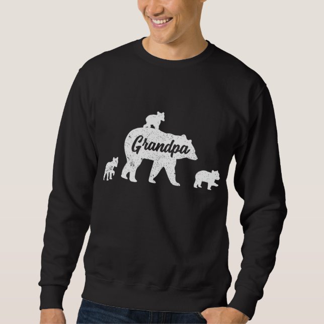Sudadera Abuelo Vintage con 3 tazas (Anverso)