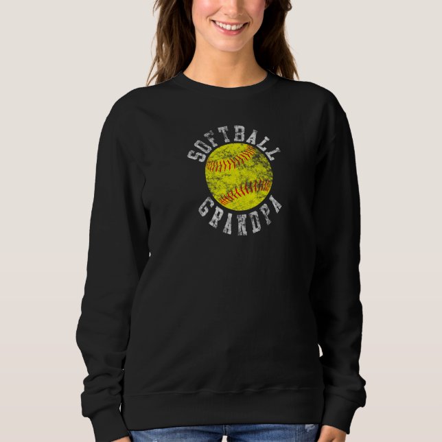 Sudadera Abuelo vintage de Softball (Anverso)