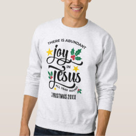 Sudadera Abundant Joy in Jesus Christian Christmas