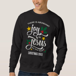 Sudadera Abundant Joy in Jesus Christian Christmas