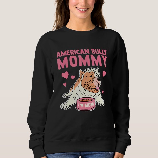Sudadera Abuso norteamericano mami dueña de perro norteamer (Anverso)
