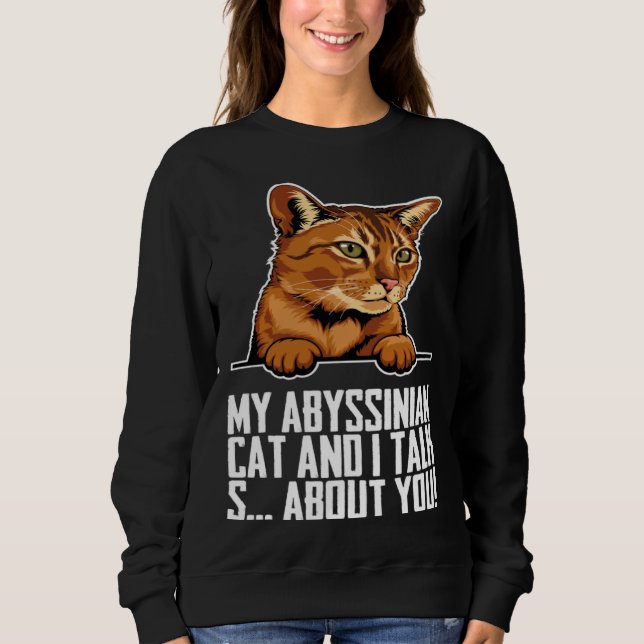 Sudadera Abyssinian mom  Abyssinian kitten  Abyssinians (Anverso)