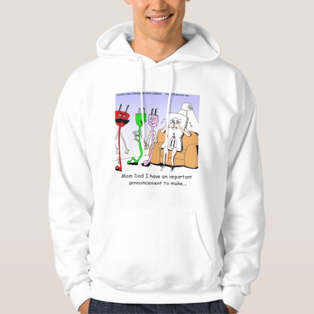 Sudadera AC/DC Gay Plugs Funny Sweatshirt de Rick London (Anverso)