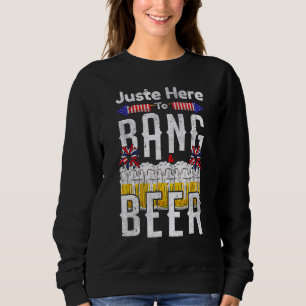 Sudadera Acá A Bang Y A Los Fuegos Artificiales De Cerveza