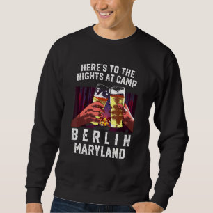 Sudadera Acá A Las Noches Del Campamento Berlin Camping Mar