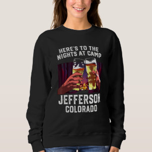 Sudadera Acá A Las Noches En El Campamento Jefferson Campin