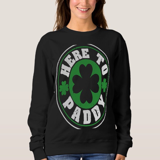Sudadera Acá a Paddy C Stamp St Patrick's Day Irish (Anverso)