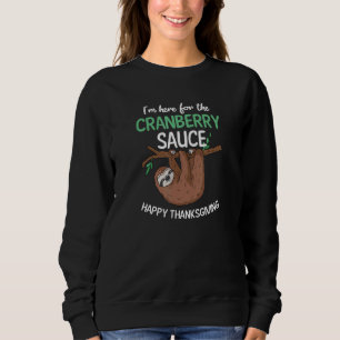 Sudadera Acá Para La Cranberry Sauce Thanksending Sloth