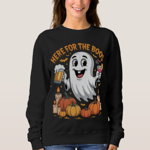Sudadera Acá para la divertida fiesta de Fantasma de Boos H