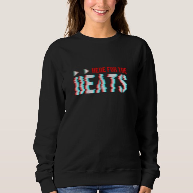 Sudadera Acá Para La Vibe De Música Beats (Anverso)