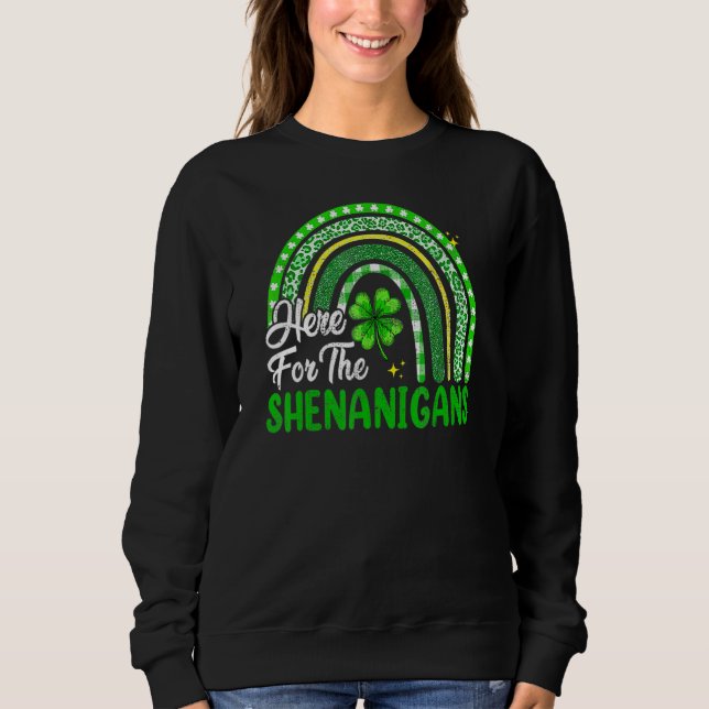 Sudadera Acá por el Día del Arcoiris de Shenanigans (Anverso)
