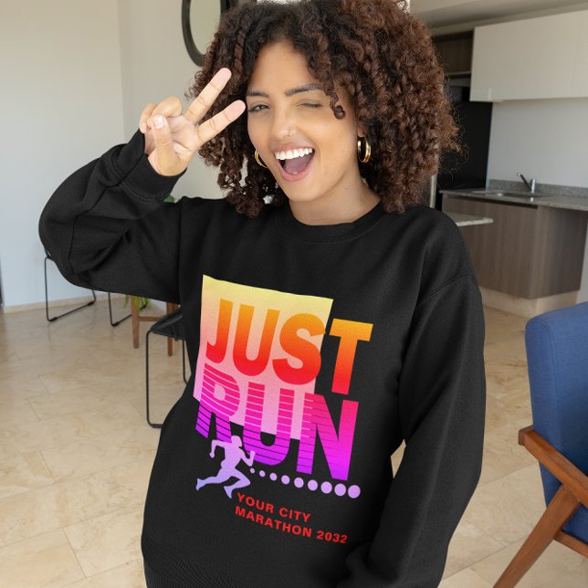 Sudadera Acaba de correr Marathon Runner Track Race Vivid (Just Run Marathon Runner Track Race Vivid Women's Sweatshirt)