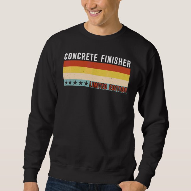 Sudadera Acabador de Hormigón Título de Trabajo Profesión T (Anverso)