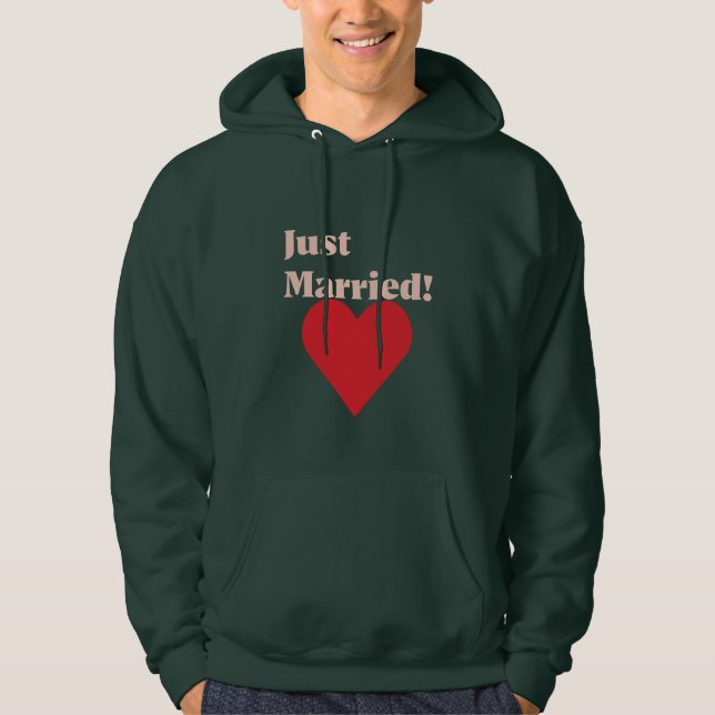 Sudadera ¡Acabados de Casar! (Anverso)